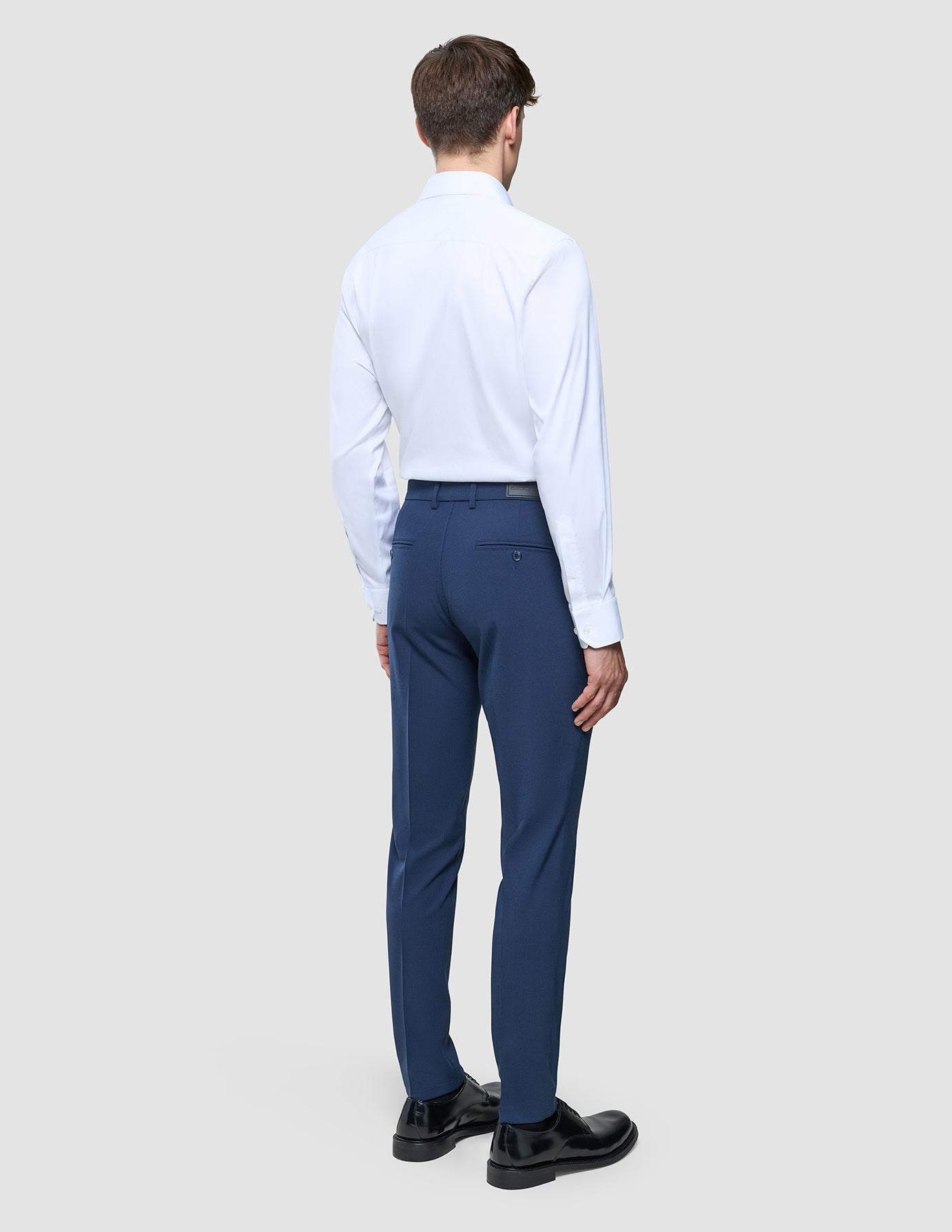 Essential Suit Pants Slim Navy Checks